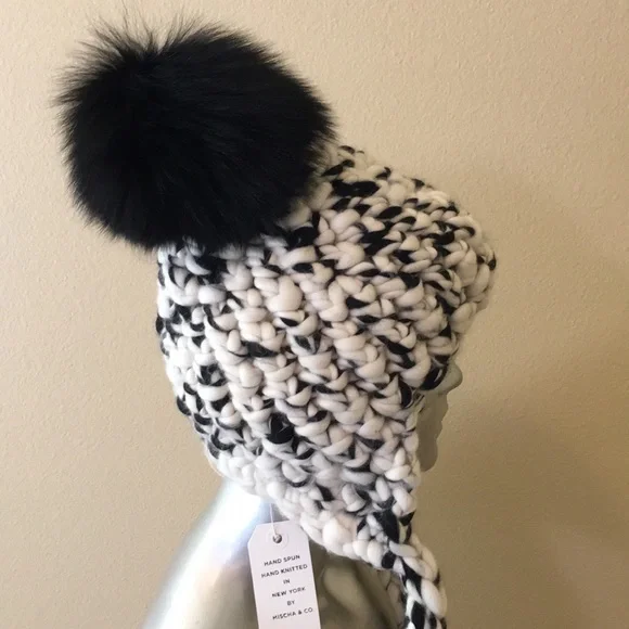 Mischa Lampert Nolita Hat White/Black Blend - Picture 6 of 16